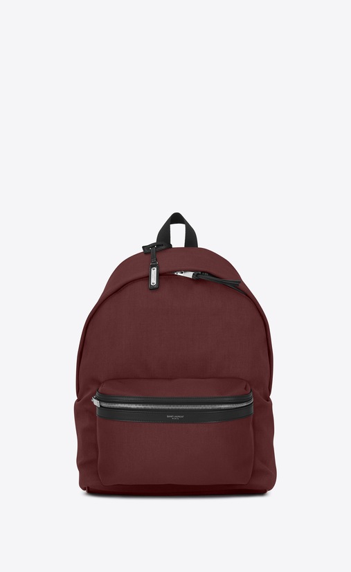 rucksack aus nyloncanvas und leder